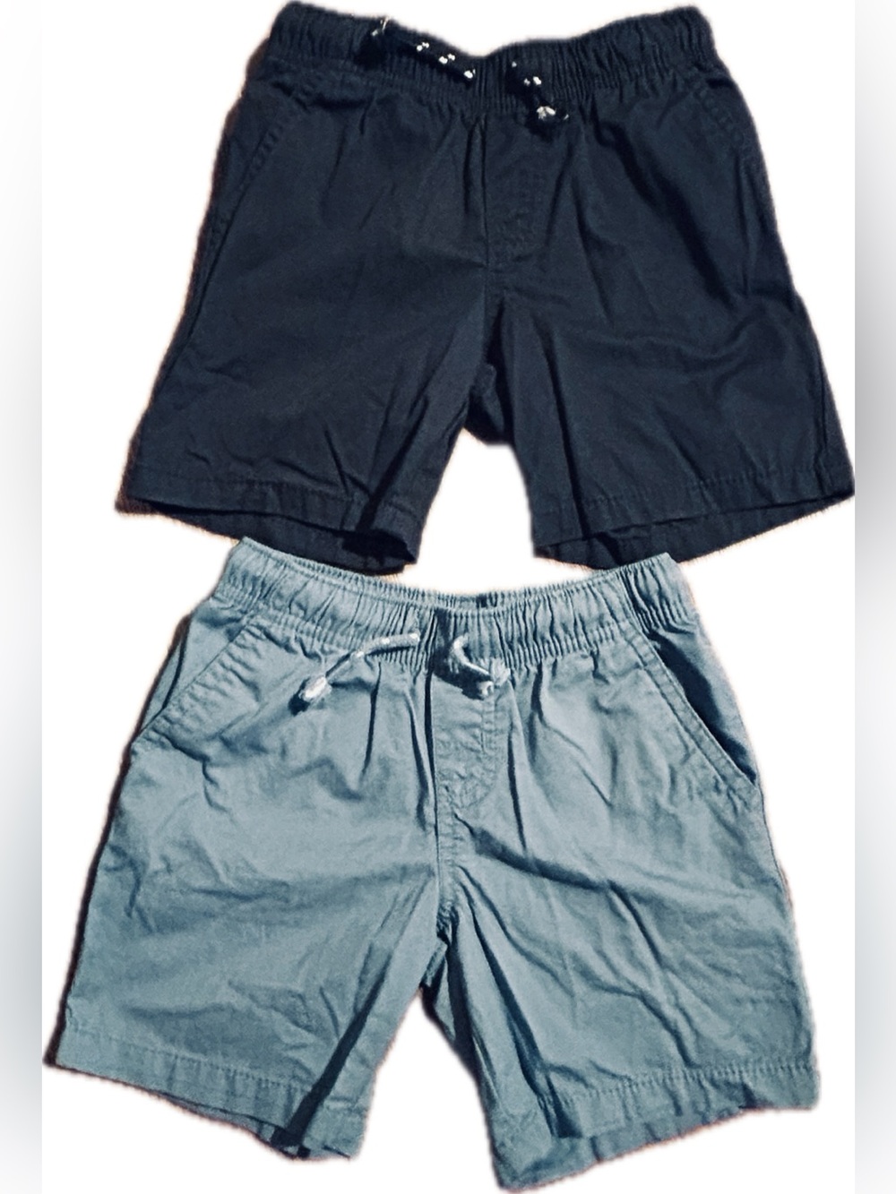 Cat & Jack Boys Navy and Light Blue Pull-On Shorts Bundle 4T